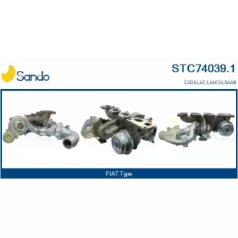 Turbocompresseur, suralimentation SANDO STC74039.1