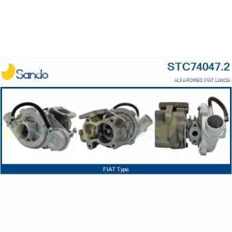 Turbocompresseur, suralimentation SANDO STC74047.2