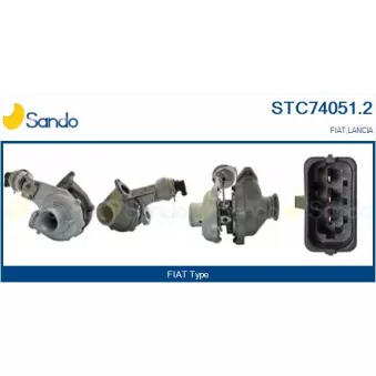 Turbocompresseur, suralimentation SANDO STC74051.2