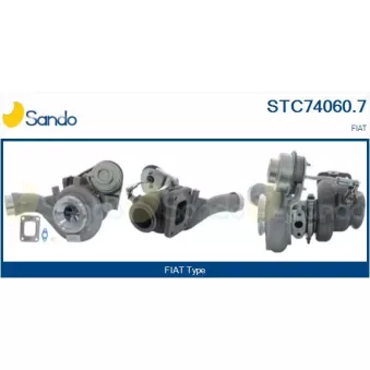 Turbocompresseur, suralimentation SANDO STC74060.7