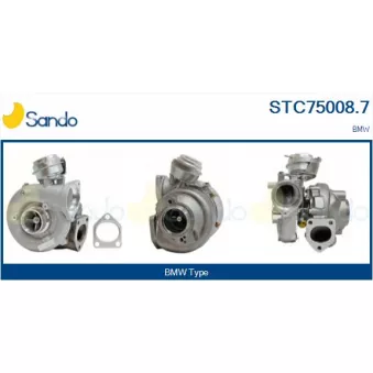 Turbocompresseur, suralimentation SANDO STC75008.7