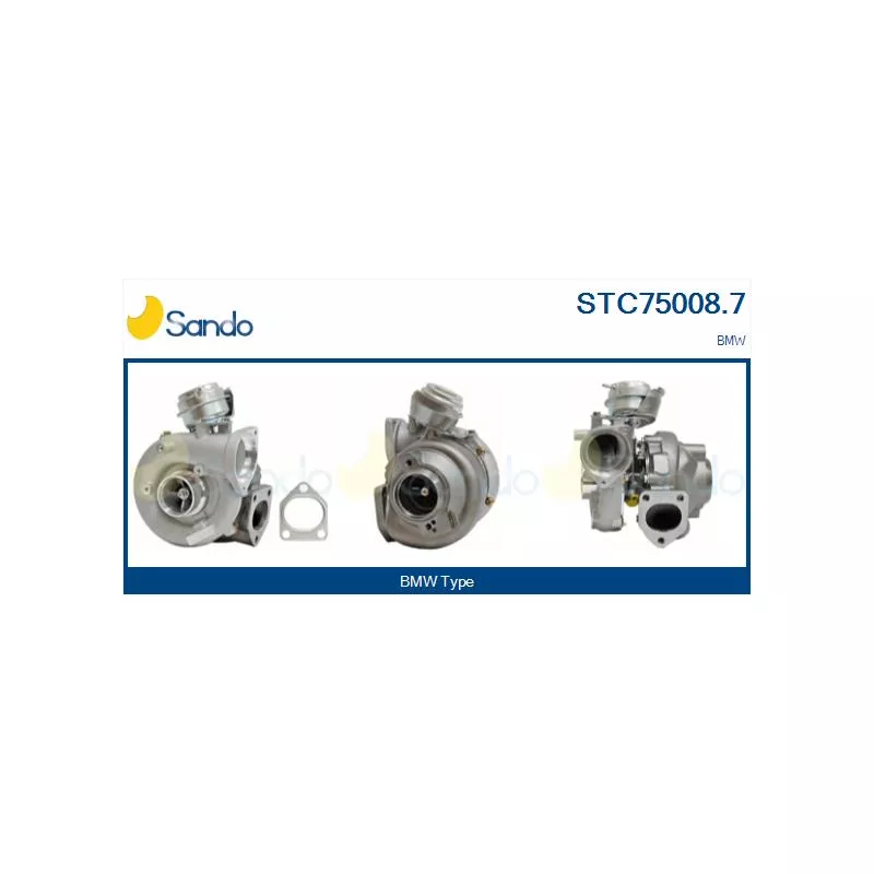Turbocompresseur, suralimentation SANDO STC75008.7