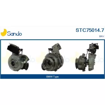 Turbocompresseur, suralimentation SANDO STC75014.7