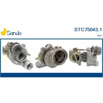 Turbocompresseur, suralimentation SANDO STC75043.1