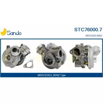 Turbocompresseur, suralimentation SANDO STC76000.7