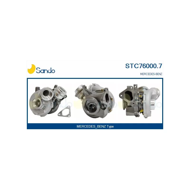 Turbocompresseur, suralimentation SANDO STC76000.7
