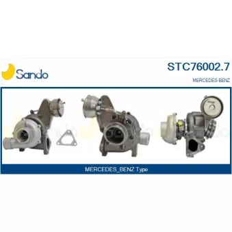 Turbocompresseur, suralimentation SANDO STC76002.7