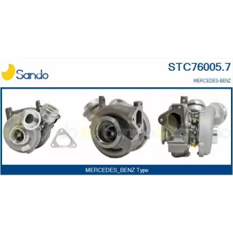 Turbocompresseur, suralimentation SANDO STC76005.7