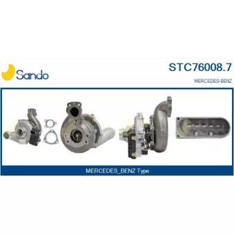 Turbocompresseur, suralimentation SANDO STC76008.7