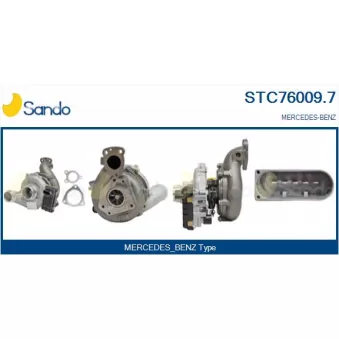 Turbocompresseur, suralimentation SANDO STC76009.7