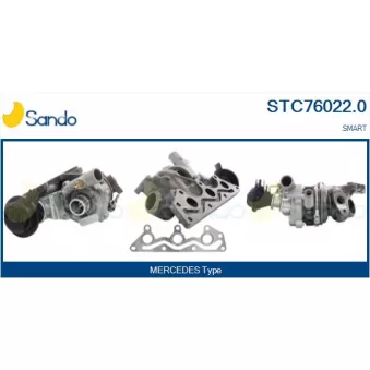 Turbocompresseur, suralimentation SANDO STC76022.0