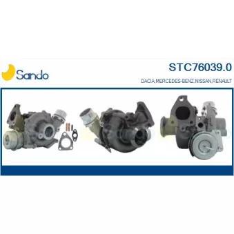 Turbocompresseur, suralimentation SANDO STC76039.0