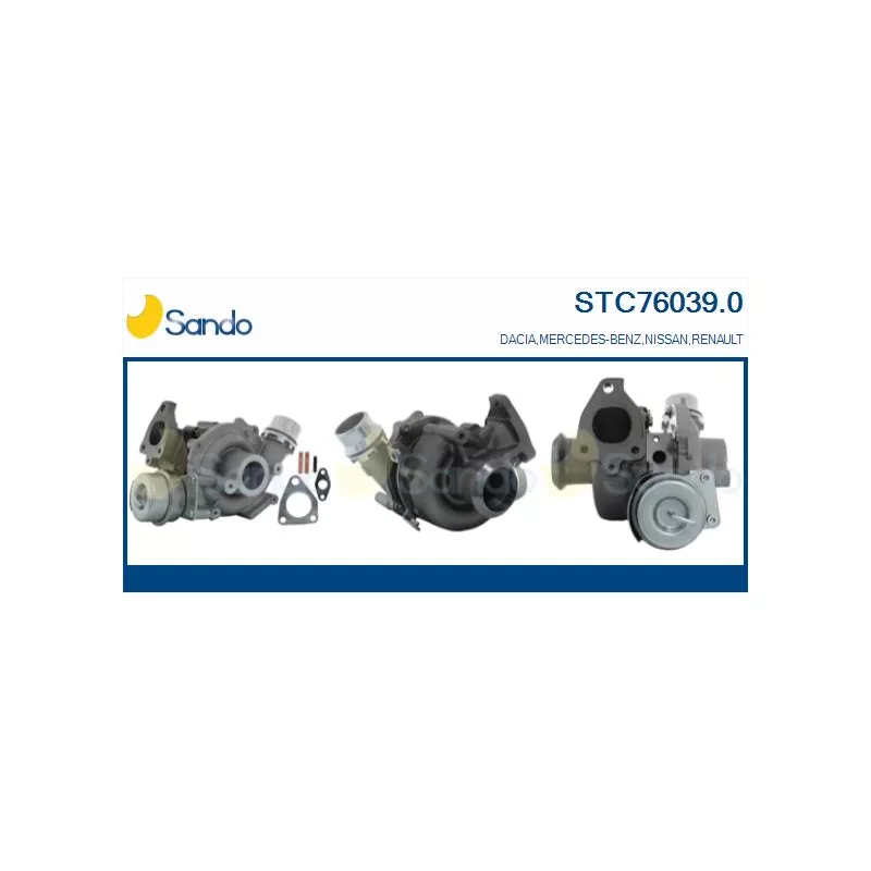 Turbocompresseur, suralimentation SANDO STC76039.0