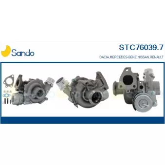 Turbocompresseur, suralimentation SANDO STC76039.7