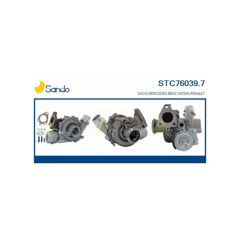 Turbocompresseur, suralimentation SANDO STC76039.7