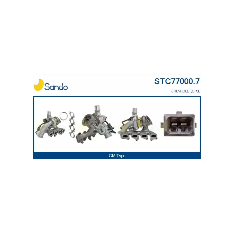 Turbocompresseur, suralimentation SANDO STC77000.7