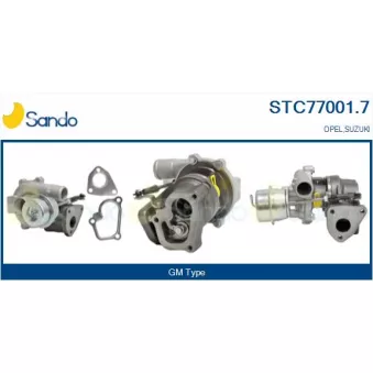 Turbocompresseur, suralimentation SANDO STC77001.7