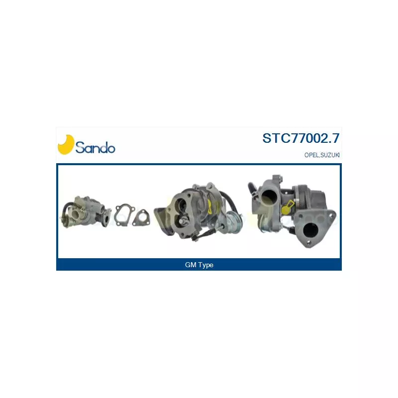 Turbocompresseur, suralimentation SANDO STC77002.7