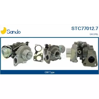 Turbocompresseur, suralimentation SANDO STC77012.7