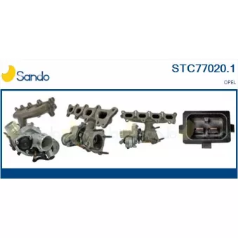 Turbocompresseur, suralimentation SANDO STC77020.1