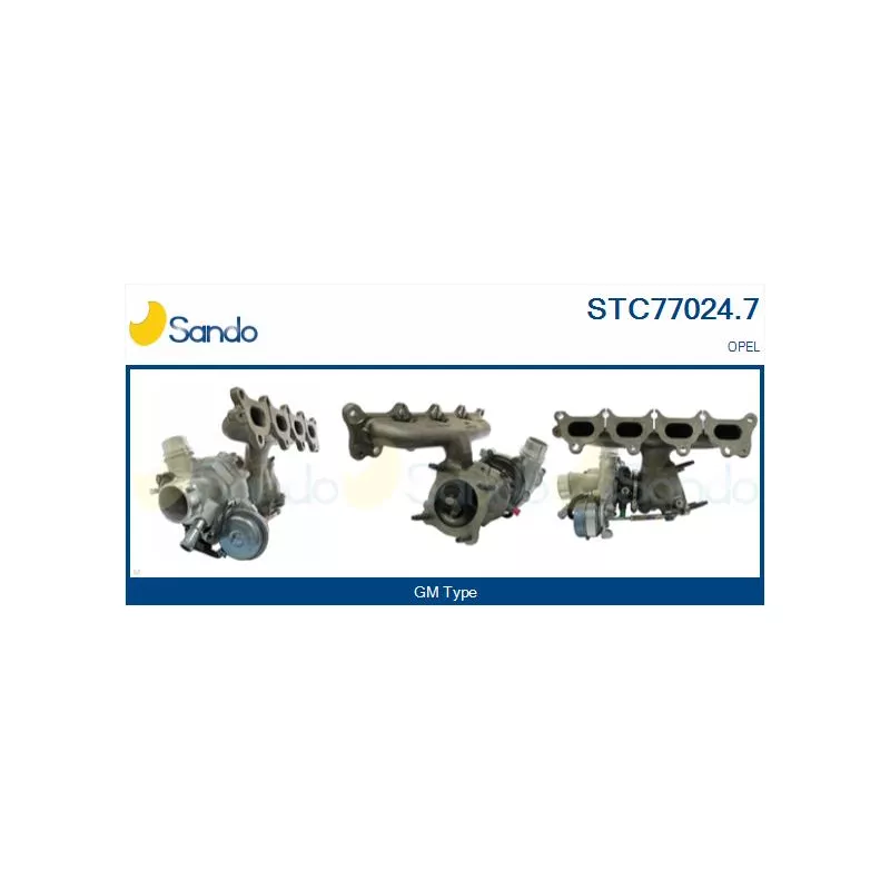 Turbocompresseur, suralimentation SANDO STC77024.7