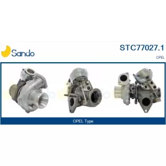 Turbocompresseur, suralimentation SANDO STC77027.1