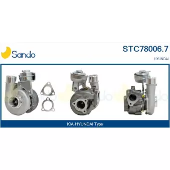 Turbocompresseur, suralimentation SANDO STC78006.7