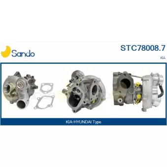Turbocompresseur, suralimentation SANDO STC78008.7