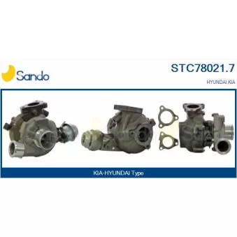 Turbocompresseur, suralimentation SANDO STC78021.7
