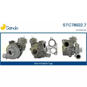Turbocompresseur, suralimentation SANDO STC78022.7