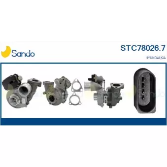 Turbocompresseur, suralimentation SANDO STC78026.7