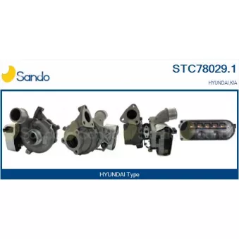 Turbocompresseur, suralimentation SANDO STC78029.1