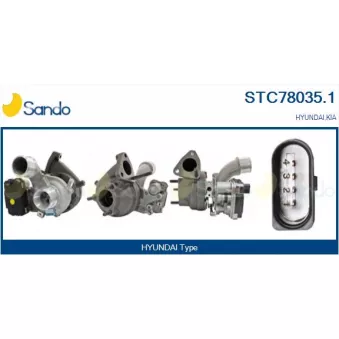 Turbocompresseur, suralimentation SANDO STC78035.1