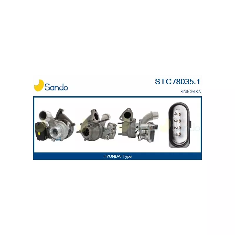 Turbocompresseur, suralimentation SANDO STC78035.1