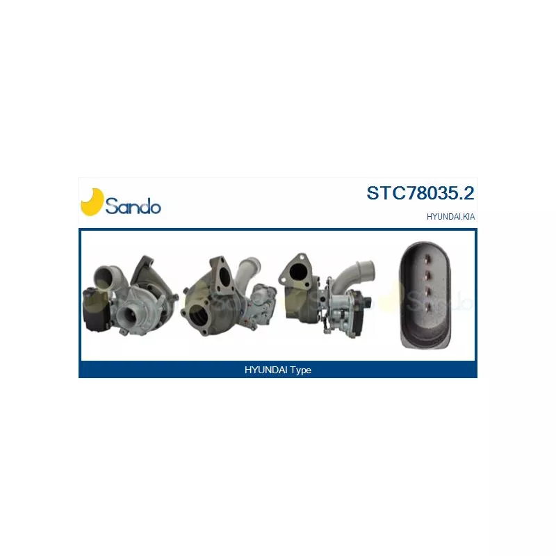 Turbocompresseur, suralimentation SANDO STC78035.2