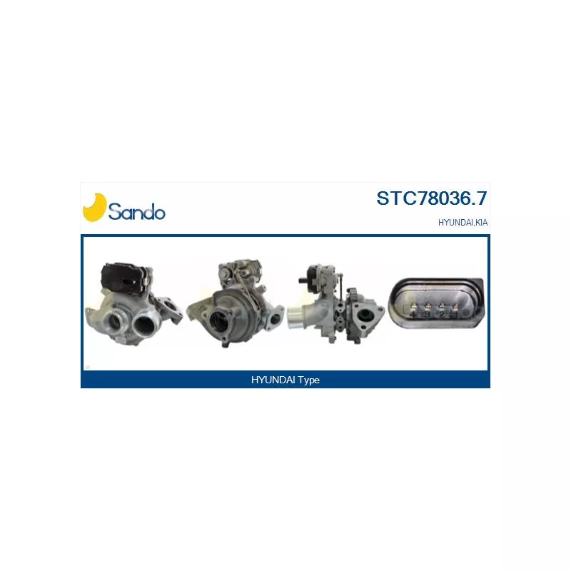 Turbocompresseur, suralimentation SANDO STC78036.7