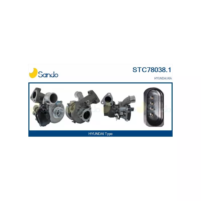 Turbocompresseur, suralimentation SANDO STC78038.1