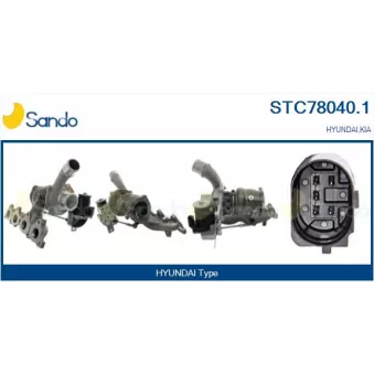 Turbocompresseur, suralimentation SANDO STC78040.1