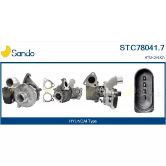 Turbocompresseur, suralimentation SANDO STC78041.7