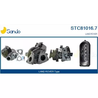 Turbocompresseur, suralimentation SANDO STC81016.7