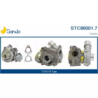 Turbocompresseur, suralimentation SANDO STC86001.7