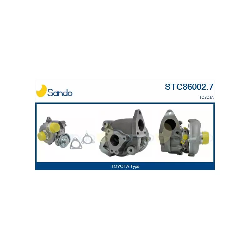 Turbocompresseur, suralimentation SANDO STC86002.7