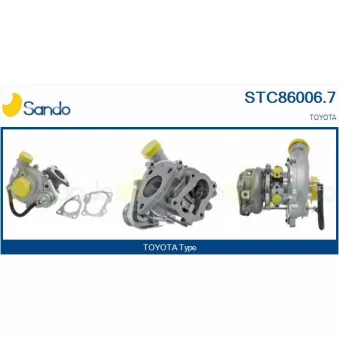 Turbocompresseur, suralimentation SANDO STC86006.7