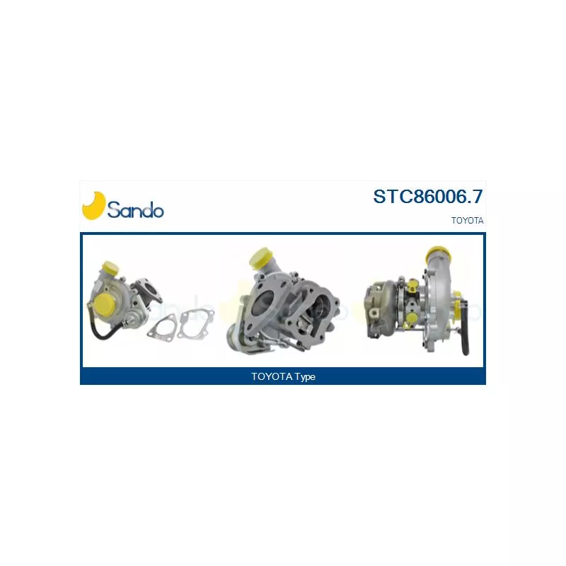 Turbocompresseur, suralimentation SANDO STC86006.7