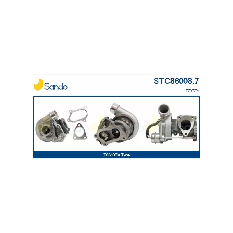 Turbocompresseur, suralimentation SANDO STC86008.7