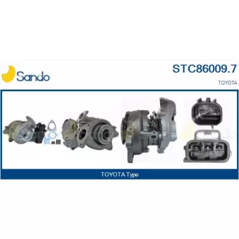 Turbocompresseur, suralimentation SANDO STC86009.7