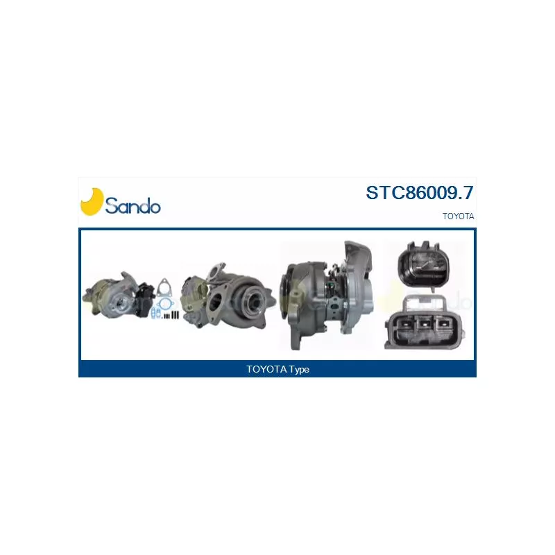 Turbocompresseur, suralimentation SANDO STC86009.7
