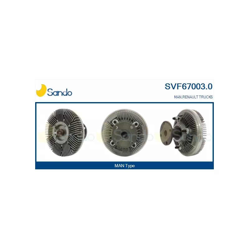 Embrayage, ventilateur de radiateur SANDO SVF67003.0