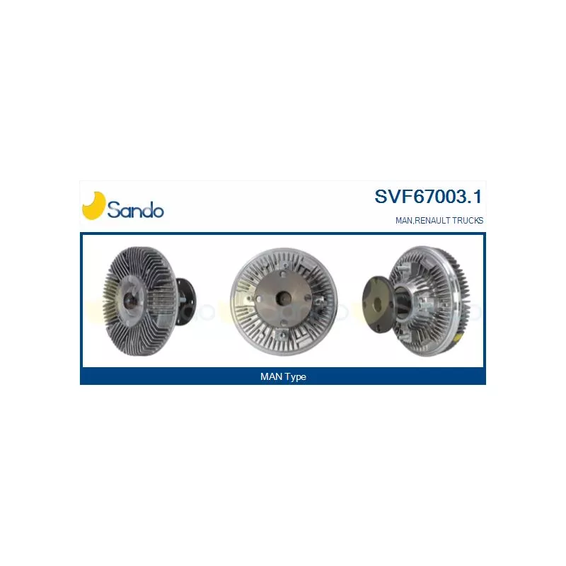 Embrayage, ventilateur de radiateur SANDO SVF67003.1