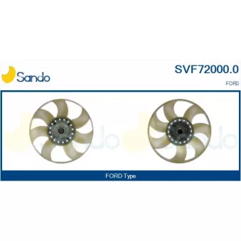 Embrayage, ventilateur de radiateur SANDO SVF72000.0